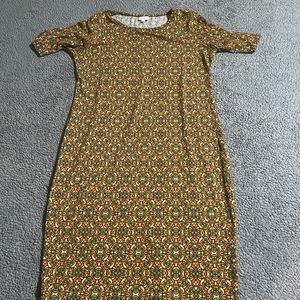 🖐🏼5 for $25 Lularoe Julia print dress L